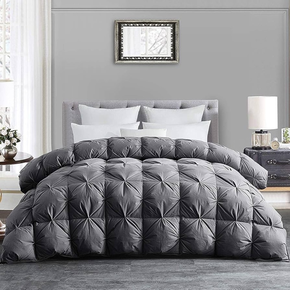 Elegant Gray Tufted Comforter Set